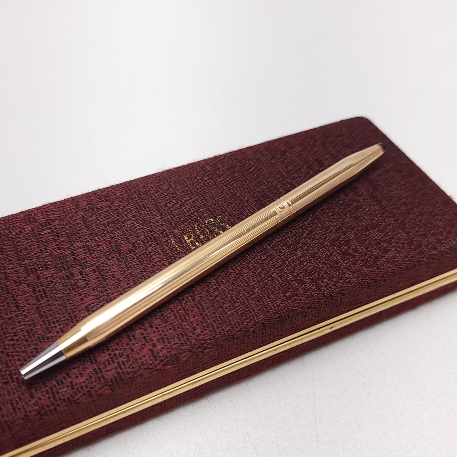CROSS 14kt Gold Filled Rose Design Pen Needs Cartridge MCM Office Desk