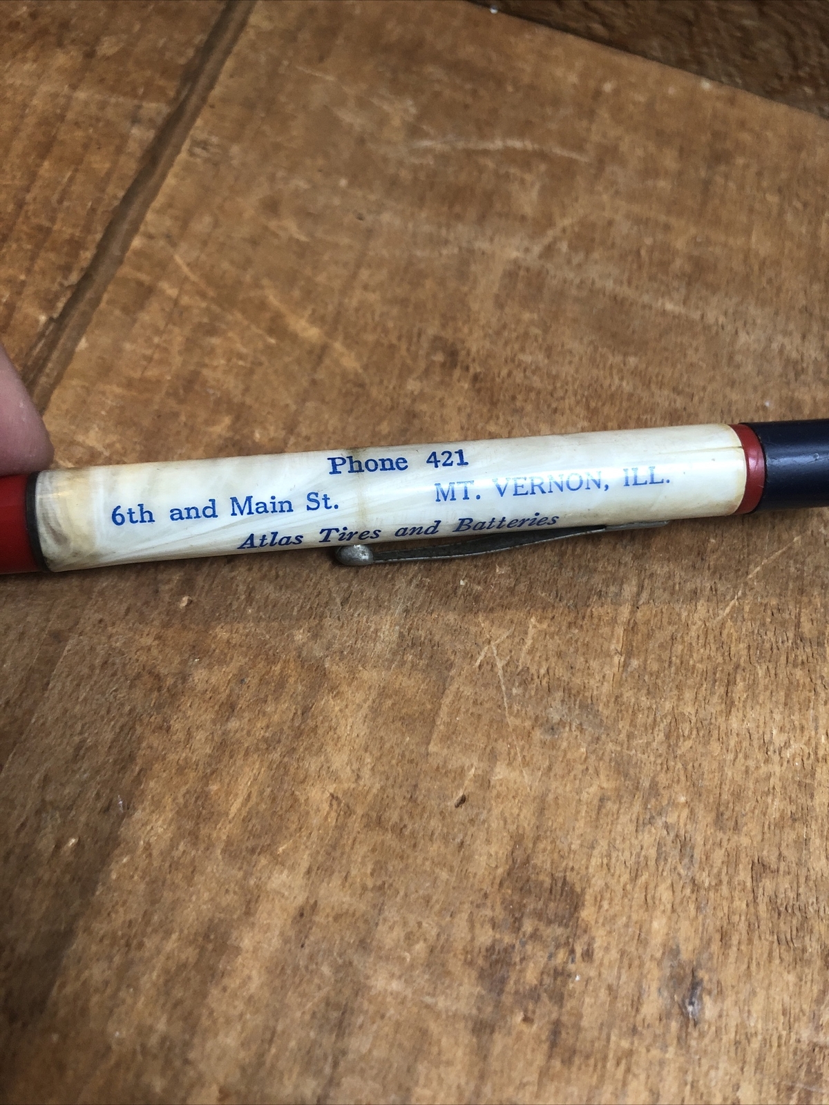 VTG Bean’s Standard Service Station Advertising Mechanical Pencil~Mt. Vernon