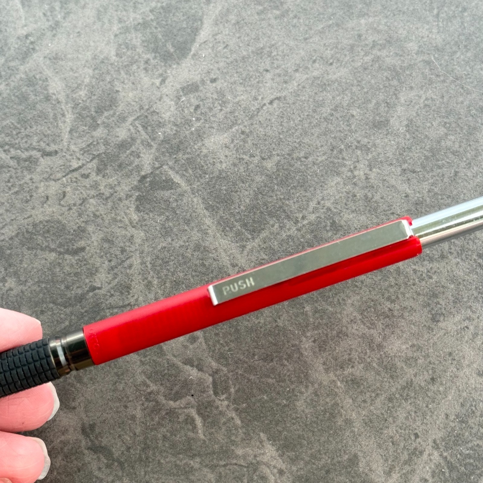 Y&C Grip 500 Retractable Double Knock Mechanical Pencil 0.5mm Japan Red
