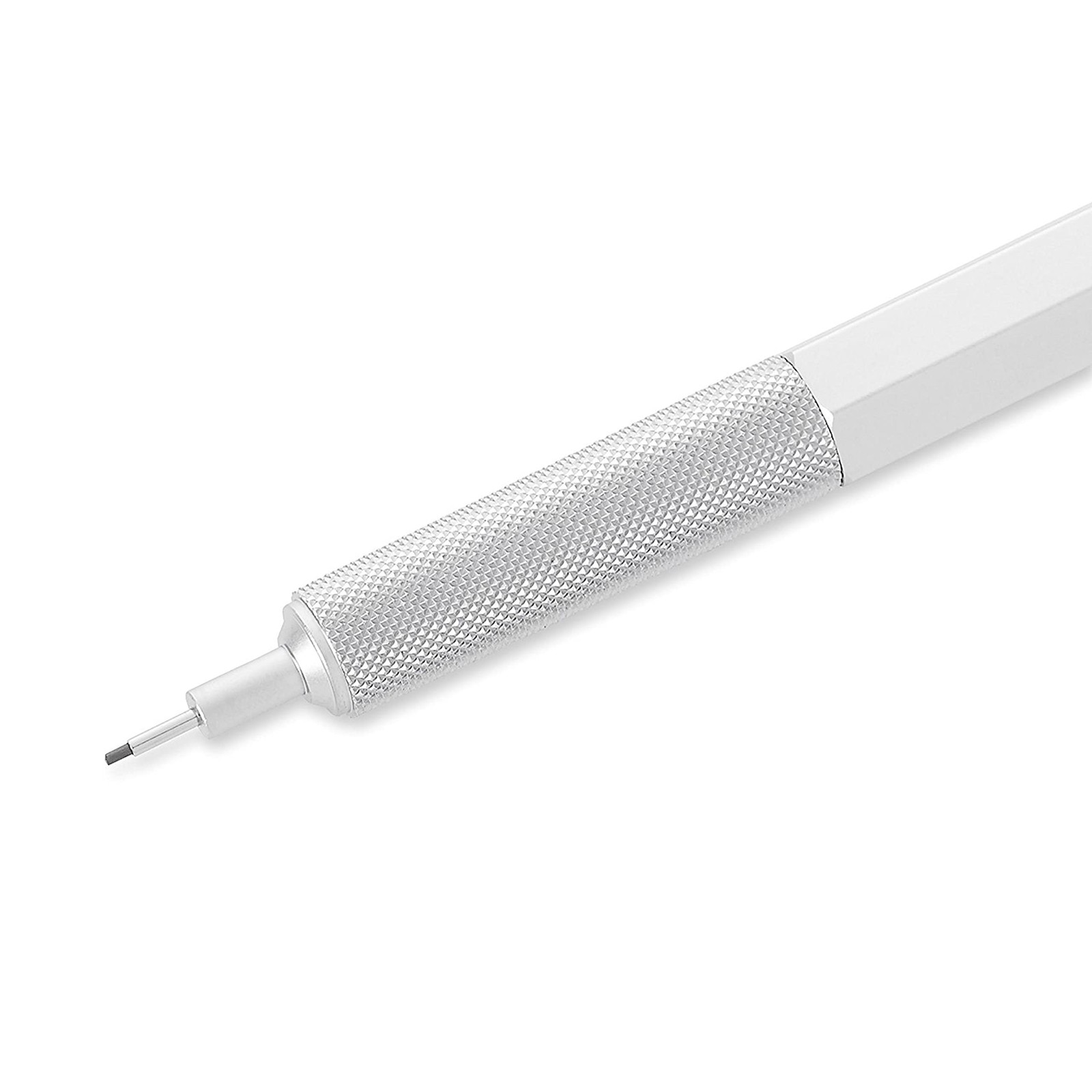 600 Mechanical Pencil 0.7 mm Lead Silver Metal Barrel Technical Drawing
