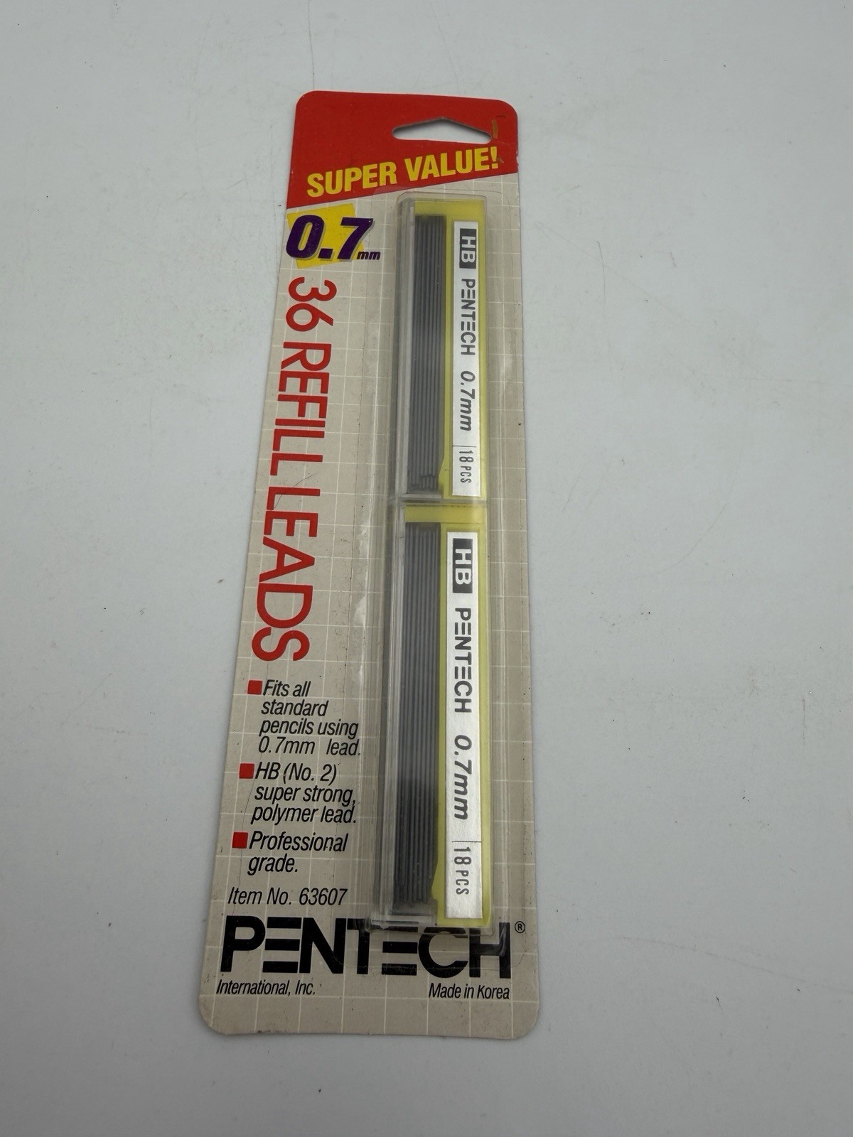 Lot Of 3 Packs Pentech Pentel Refill Lead 0.5 & 0.7mm Vintage 1987 Unopened