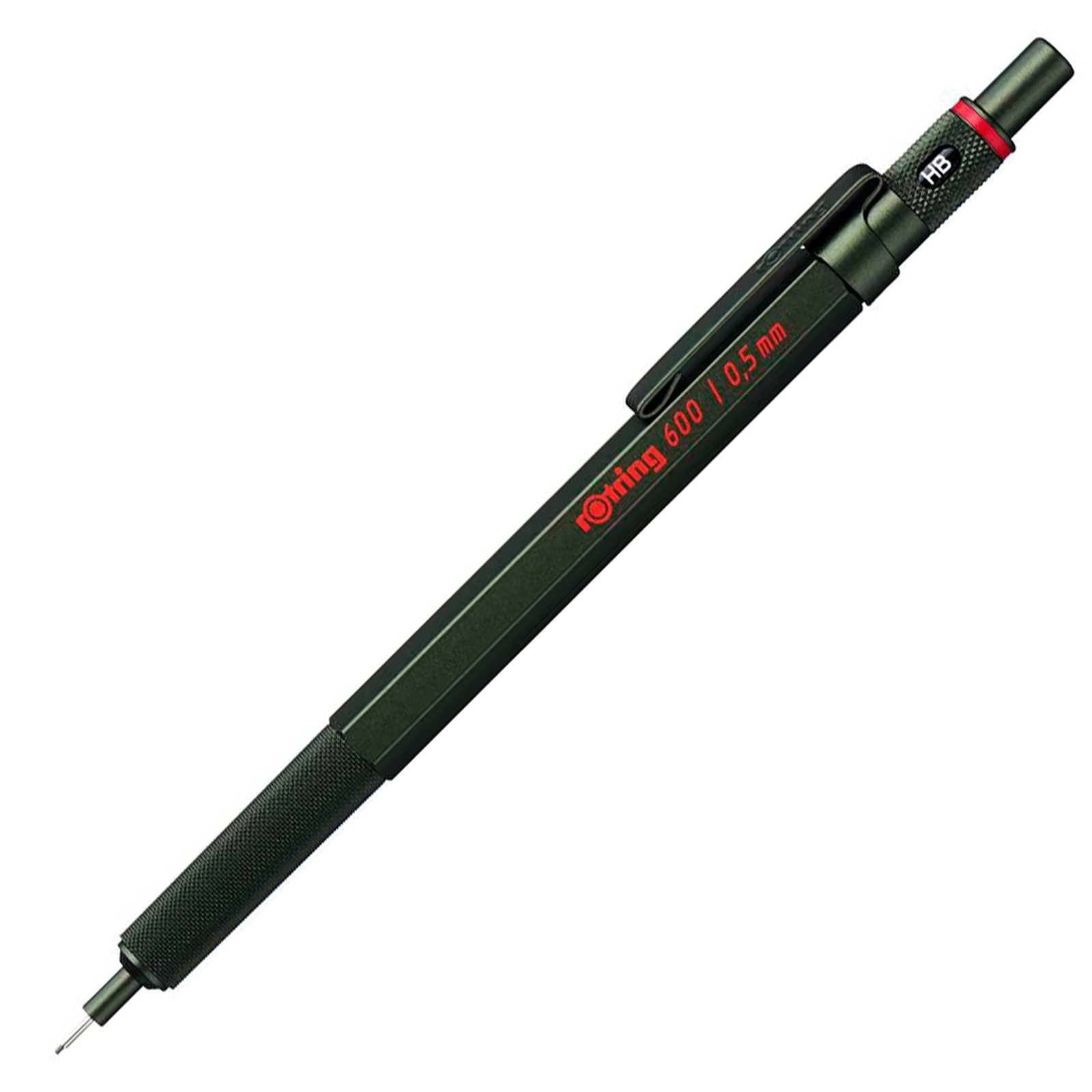 1904444 600 Mechanical Pencil 0.7mm Silver Barrel Drafting Drawing Pen 1 PC