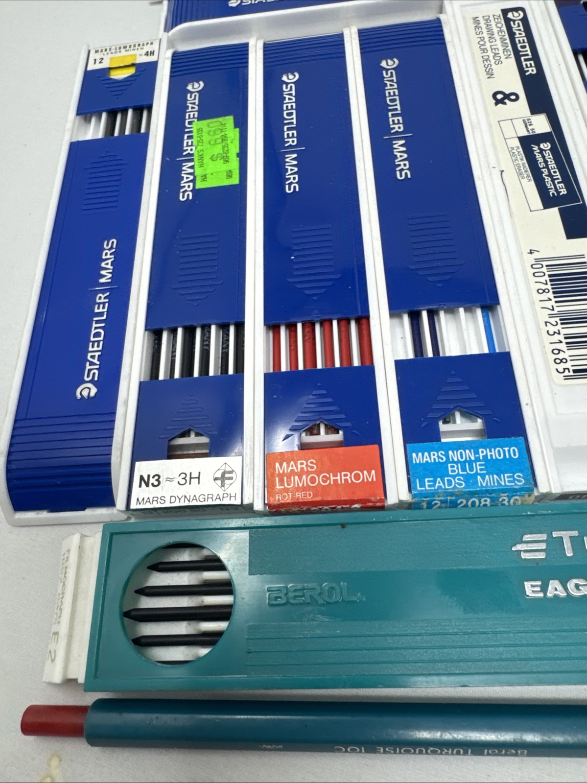 Turquoise Eagle Drawing Leads & Staedtler Mars refills MIXED LOT