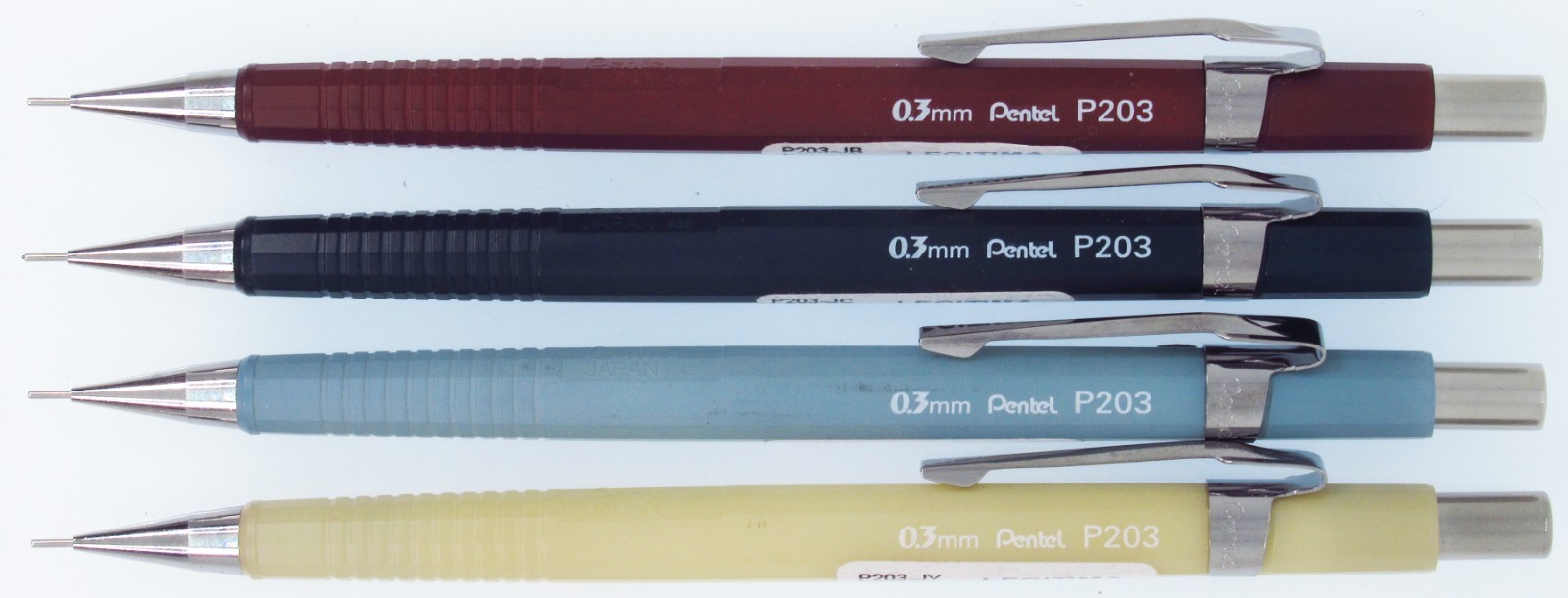 Pentel P203 Tradicionais Japonesas, Set of 4 (Brazil)