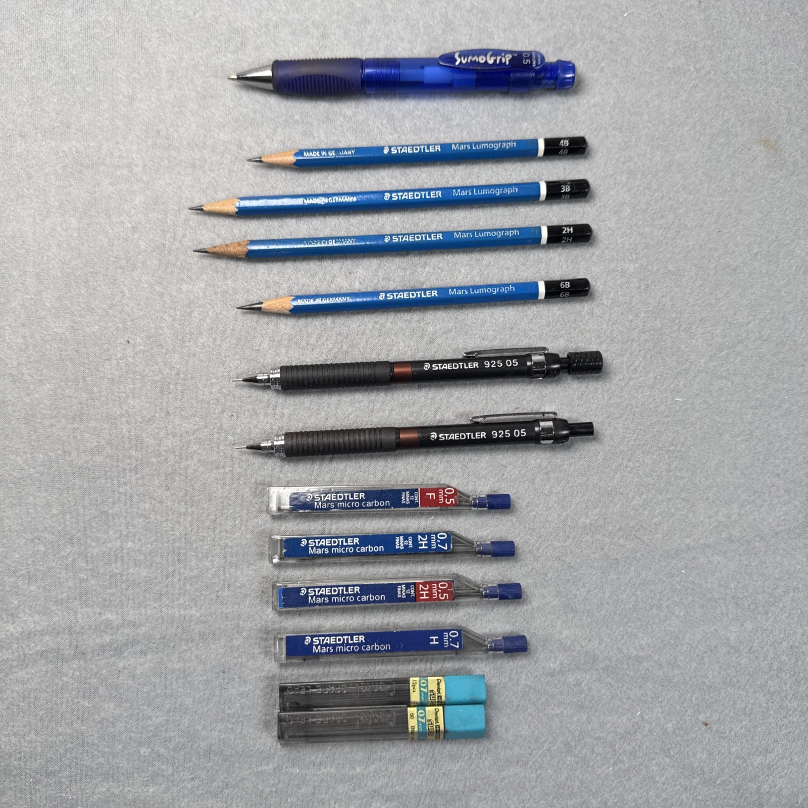 Staedtler 925 05 Lumograph Drawing Mechanical Pencil mixed W/ Lead Drafting Art