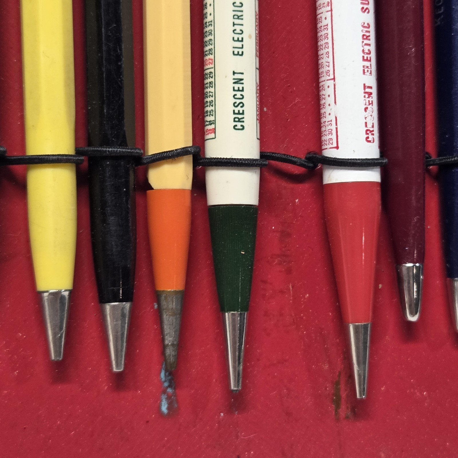 Vintage Mechanical Pencil Pen Lot of 11 Scripto Wearever Unipeco Advertising USA