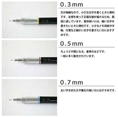 TAKEDA Drafting Mechanical pen, Fixed Type, Metal Handle Knock, 0.5mm