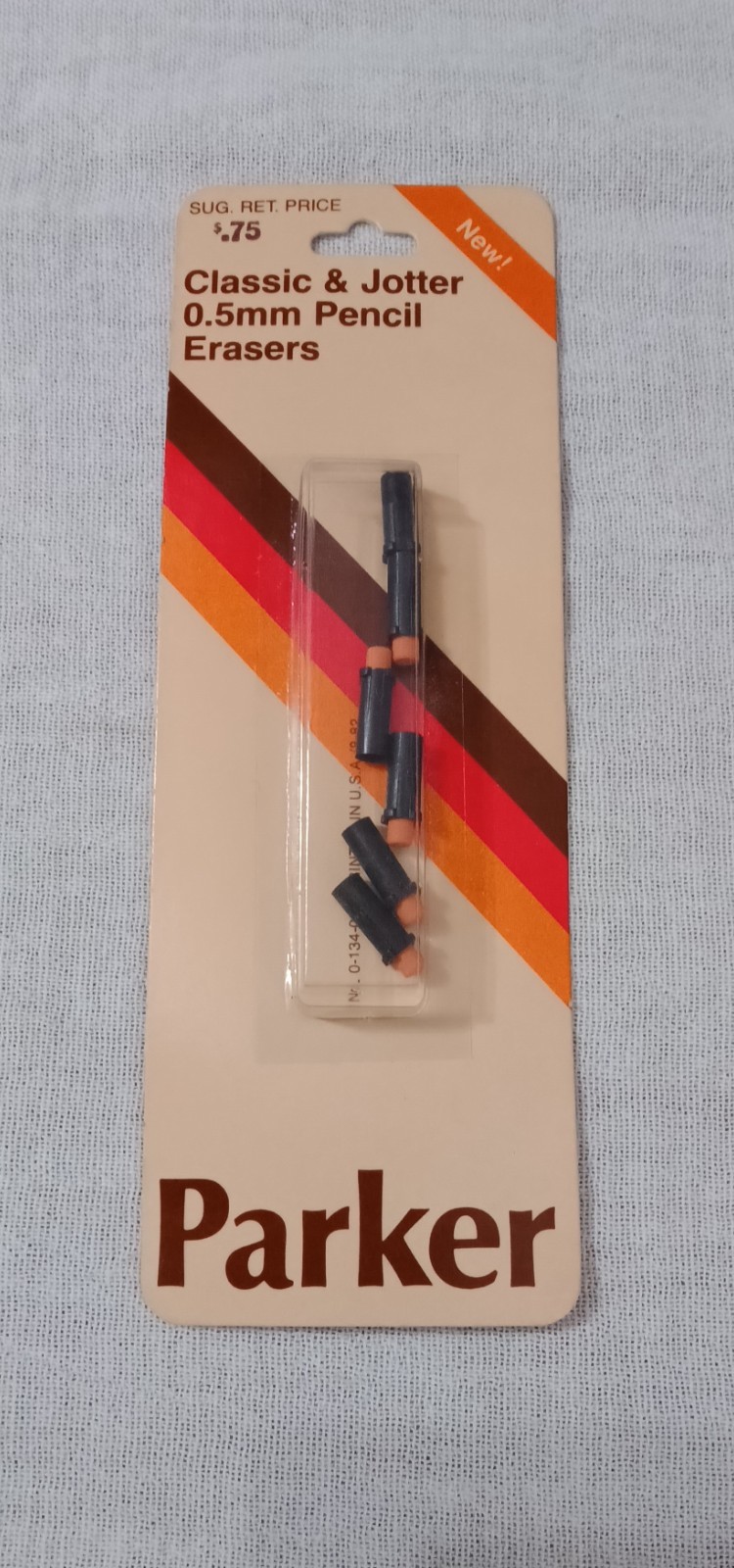 VINTAGE PARKER CLASSIC & JOTTER 0.5MM ERASERS NO 10282 PACK OF 6 UNUSED NOS