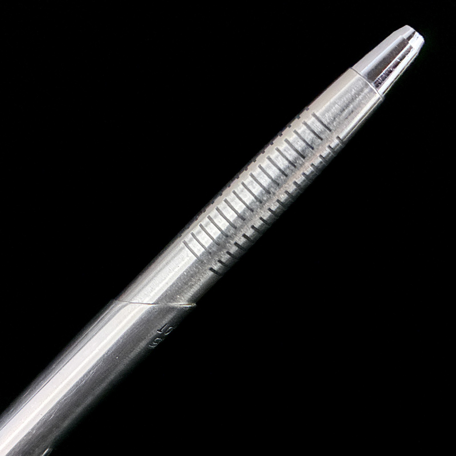 Vintage Pilot Young Gentleman Double Knock Silver 0.5mm Mechanical Pencil Japan