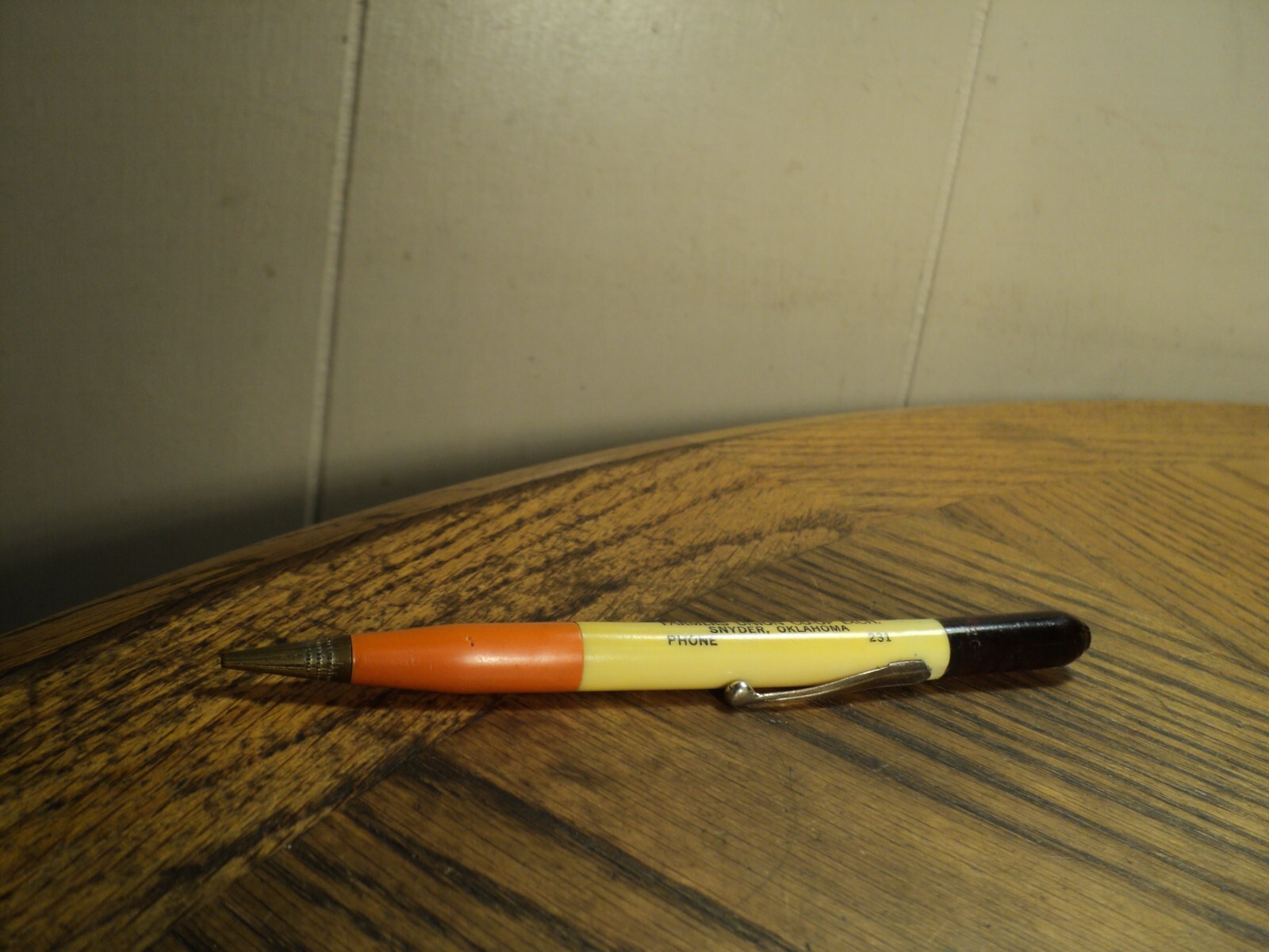 Vintage Ritepoint Mechanical Pencil Cities Service Oklahoma 5-9/16″ Oil Cap