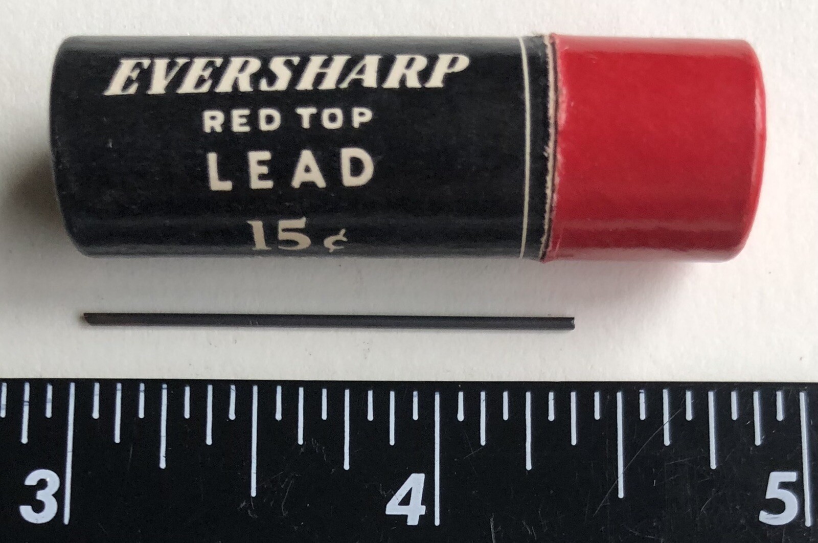 Vintage EVERSHARP Mechanical Pencil Lead B Soft Black .9mm NOS 45pk Tube USA