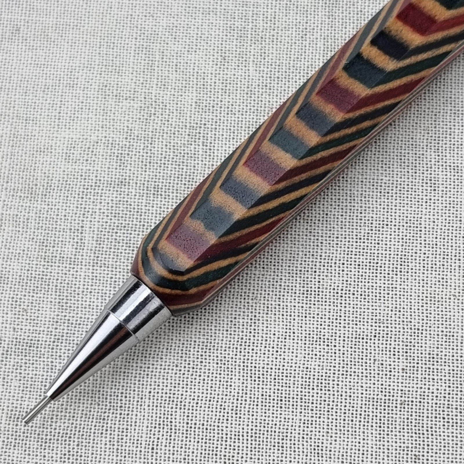 Hand Crafted Pentel P-205(0.5mm) Mechanical Pencil with Octagonal Wood Barrel