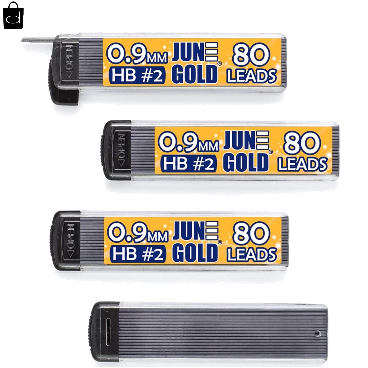 Versatile 0.9 mm HB Lead Refill Set – 320 Pieces, Compatible with 1.0 mm Pencils