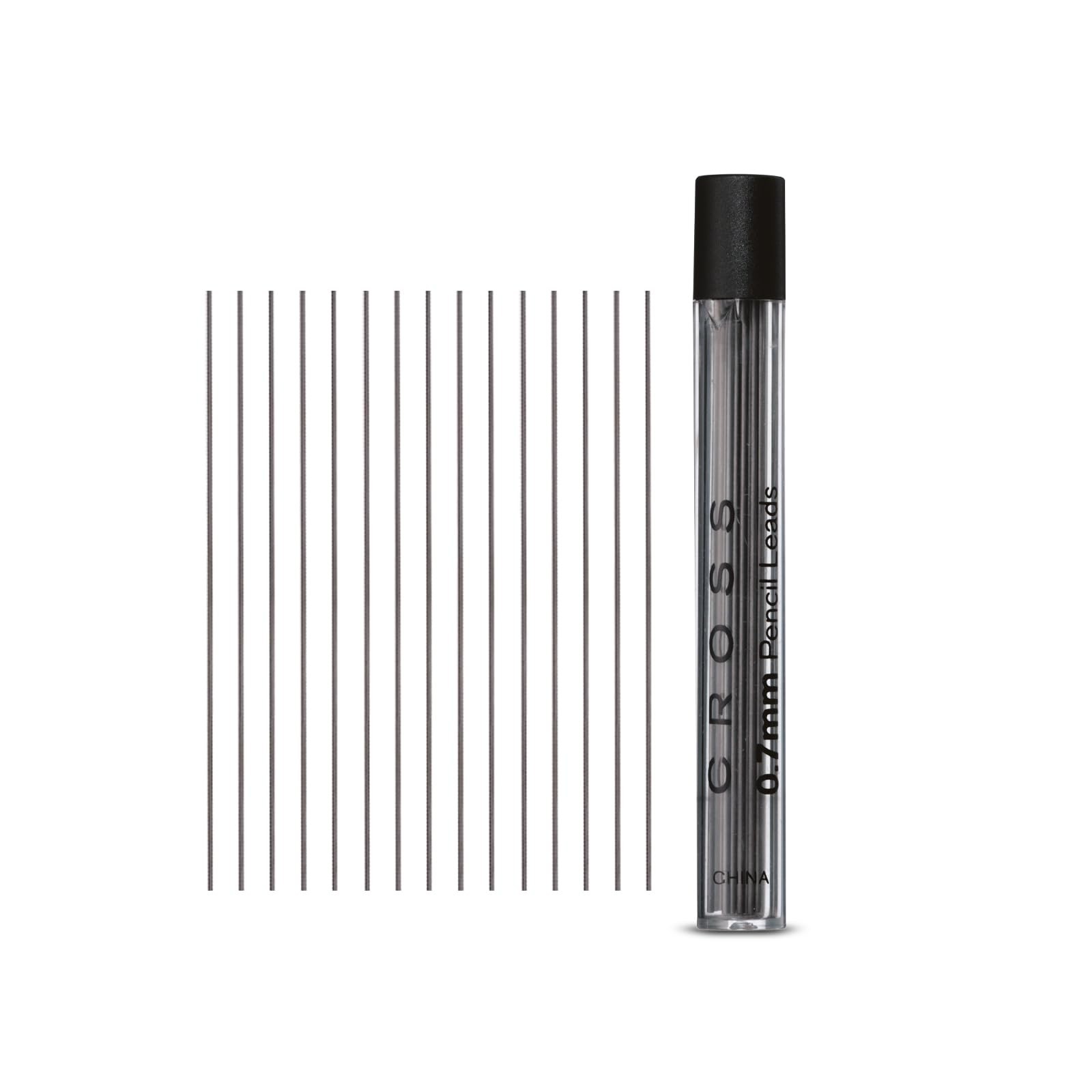Mechanical Pencil Lead Refills, 0.7mm point, Grey, 15-Count, 1-Pack (8742)