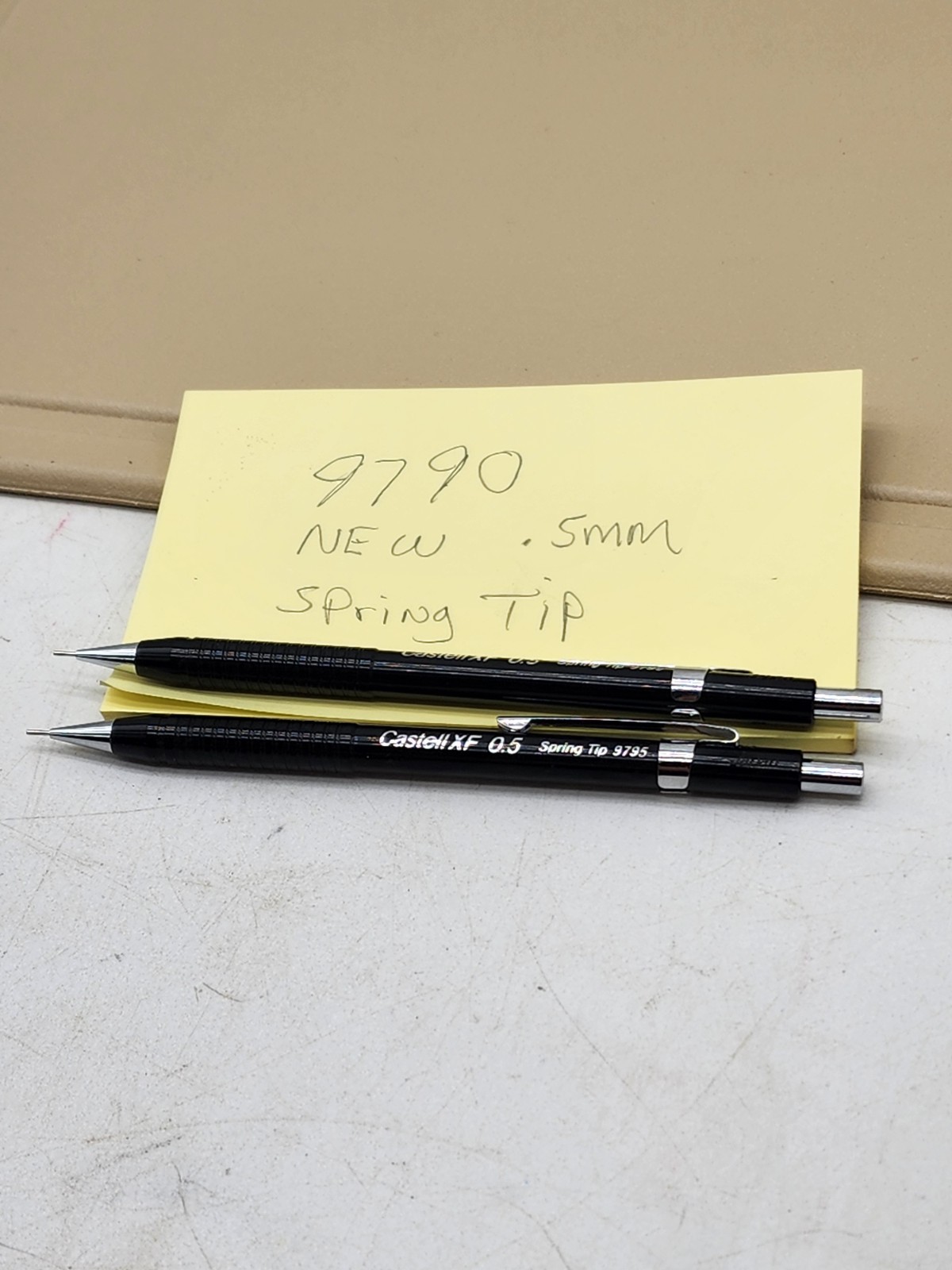 2 NEW NOS VINTAGE FABER CASTELL CASTELL XF 9795 SpringTip Pencils .5mm