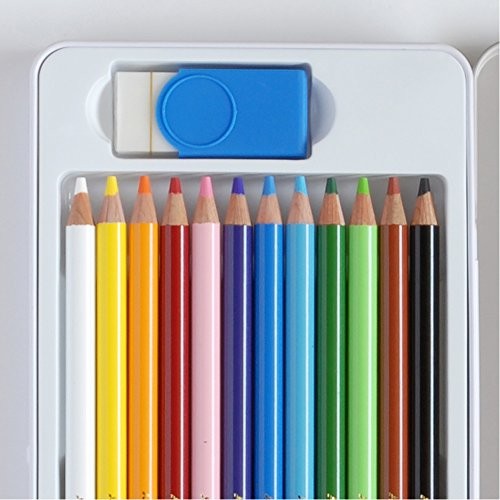 mitsubishi pencil erasable color pencil Uniarterese Color 12color UAC12C