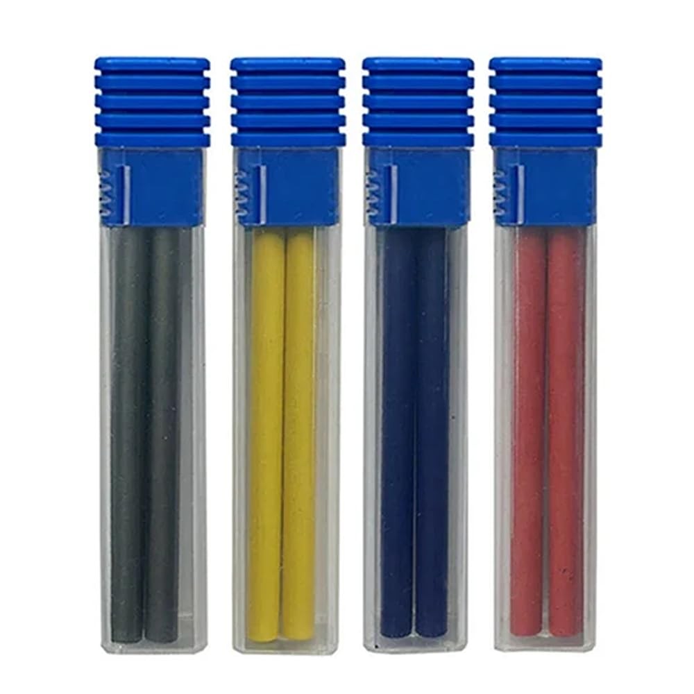 5.6mm Metal Mechanical Clutch Pencil Set Graphite Lead Refills 4 Colors Kit