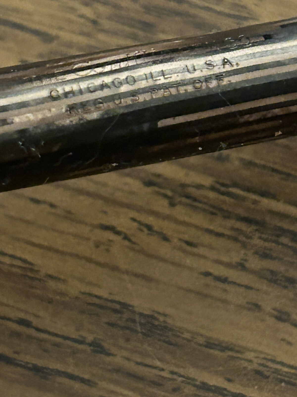 Antique Conklin Copper / Brown Striated Mechanical Pencil Chicago