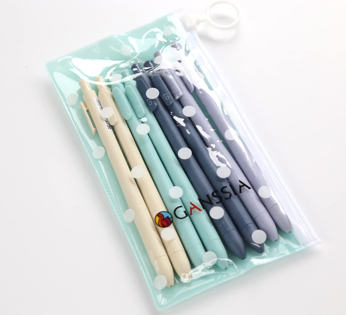 8 PCS 0.7mm Solid Color Mechanical Pencil Set for Writing Drawing School