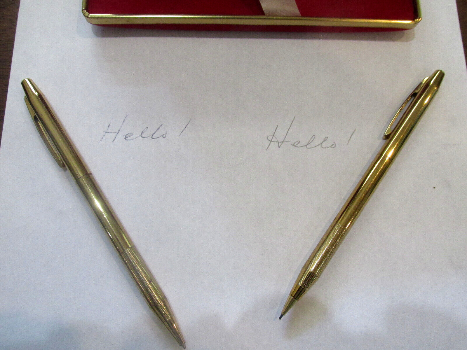 CENTENNIAL MECHANICAL PENCIL & PEN SET + RED VELVET PRESENTATION BOX