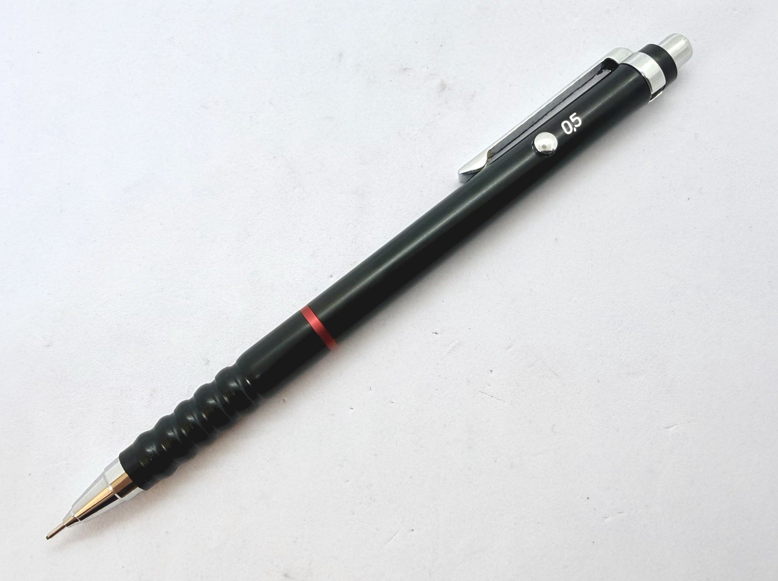 NOS Rotring Tikky 502 170 Black Metallic Double Push mechanical pencil 0.5mm Box