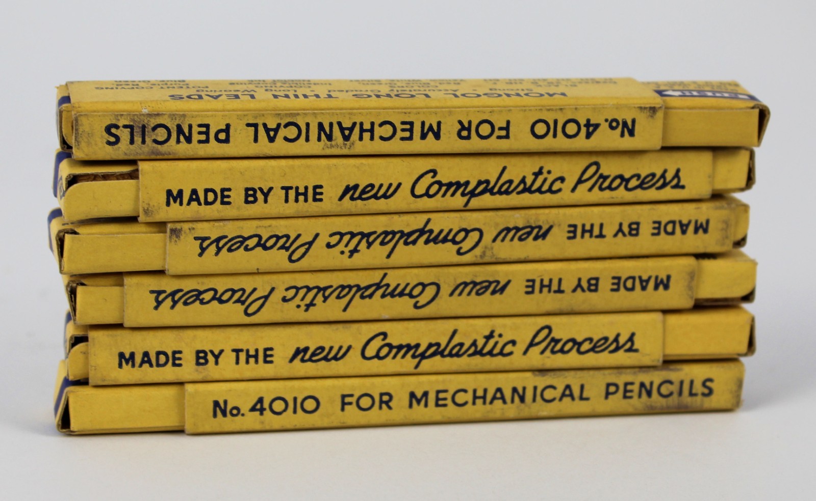 Vintage Eberhard Faber Mongol Long Thin Leads No.4010 12 Boxes USA