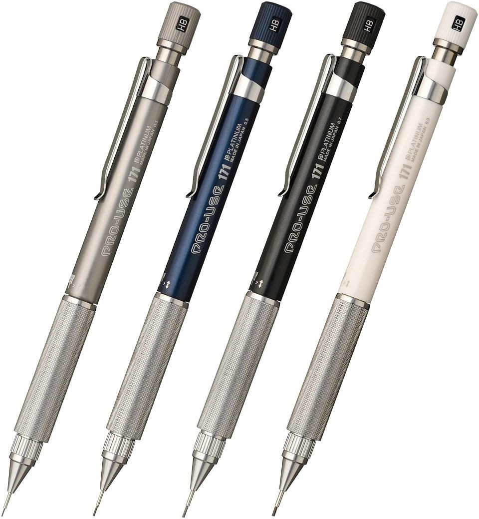 MSDA-1500D#3 Professional Use 171 0.9mm White Fountain Pen Mechanical Pencil