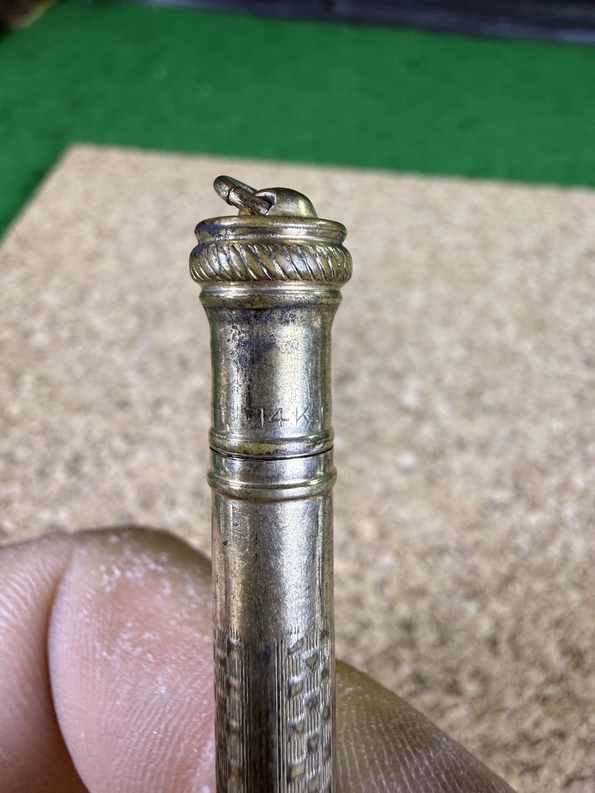Antique 14K Gold Filled Mechanical Propelling Pencil c. 1890-1920 Works 4”