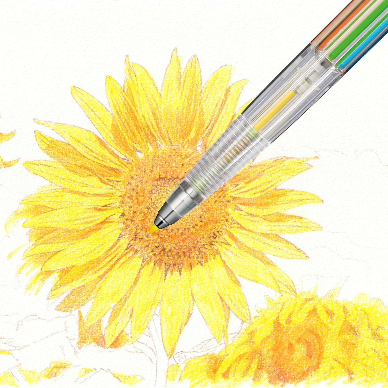 Pentel Art Multi 8 XPH804ST Mechanical Pencil 2mm 8 Color Set Genuine