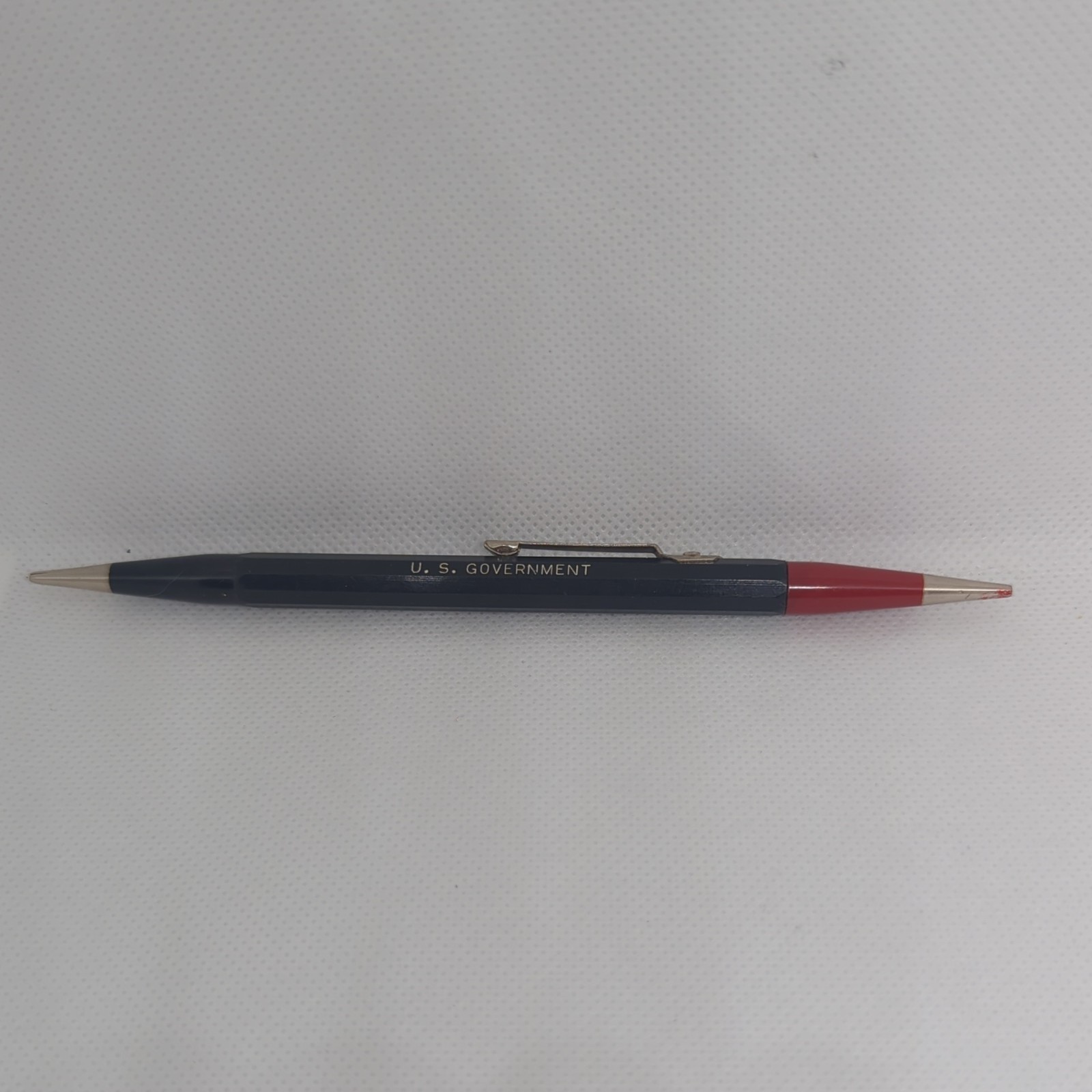 Vintage Autopoint Twinpoint Mechanical Pencil Red / Black leads – US Government