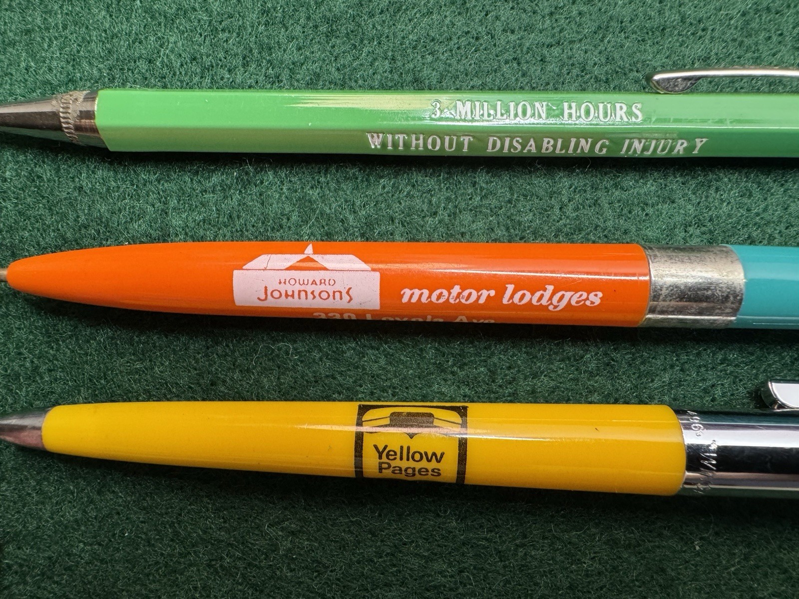 Lot Of 8 Ballpoint Pens & 1 Mechanical Pencil, Ritepoint Wearever Mighty Magnet