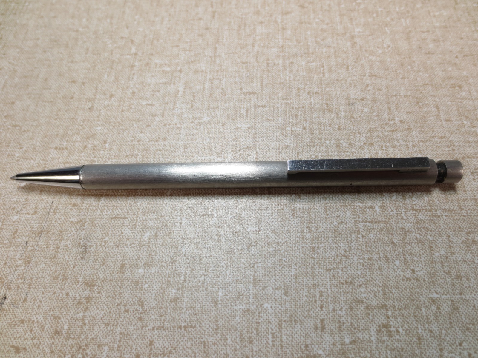 Vintage Lamy CP1 Brushed Steel 0.5mm Mechanical Pencil Black Silver with Box