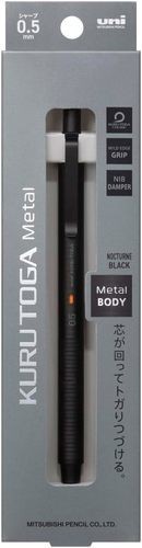 Uni Kuru Toga Metal Mechanical Pencil Nocturne Black 0.5mm M5KH1P.24 NEW