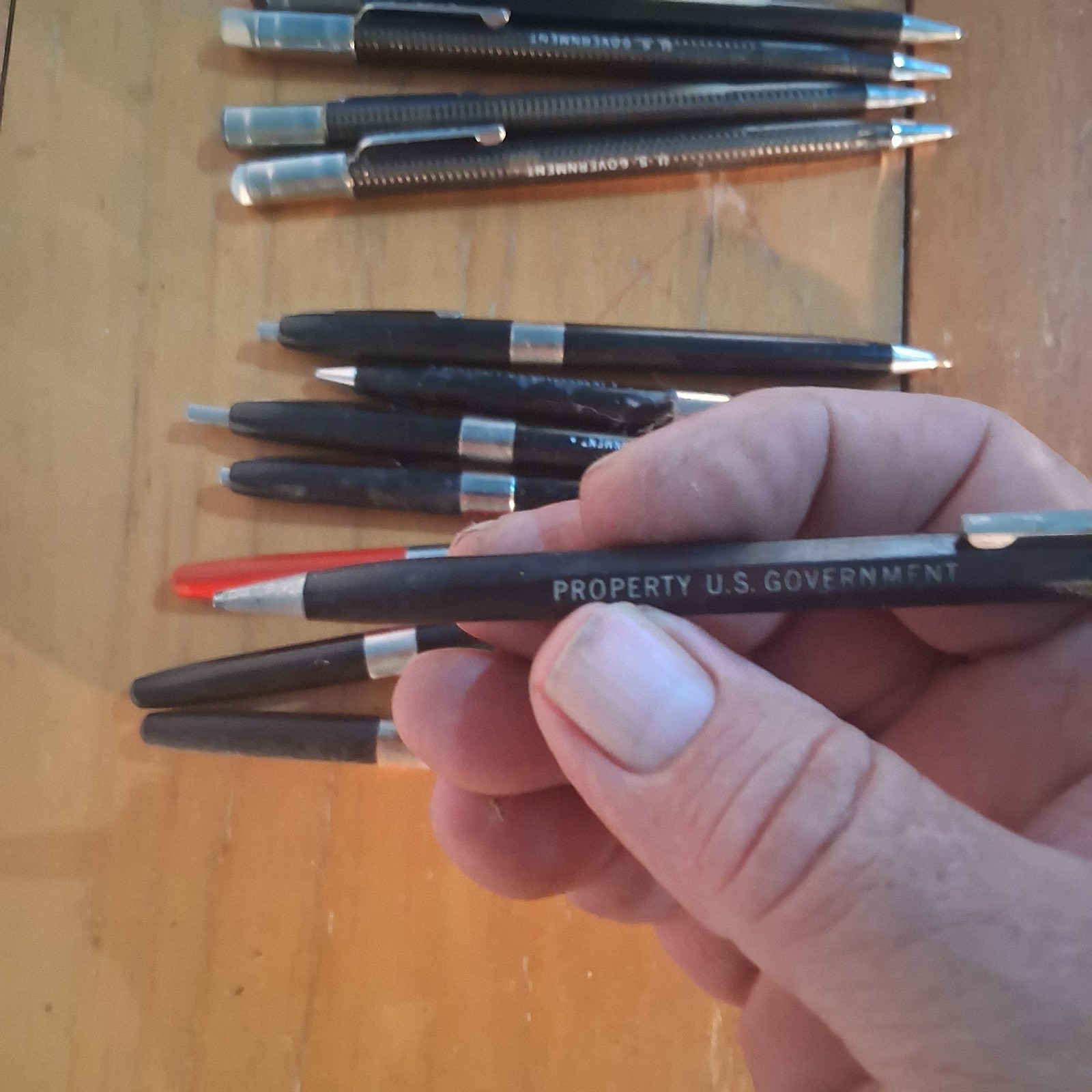 Vtg Lot Of 14 US Government Mechanical Pencils and Pens *Used*