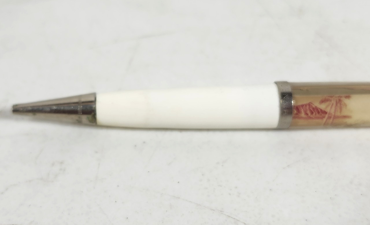 Vintage Man On Surfboard Pencil Aloha Hawaii Twist Mechanical