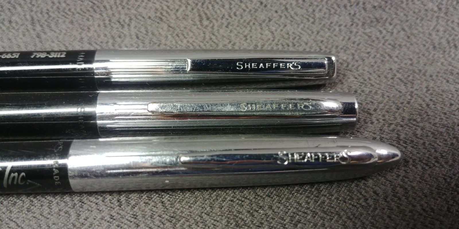 3 1950s+ Sheaffers Mechanical Pencil Right COOP Supply Service Longview Fibre
