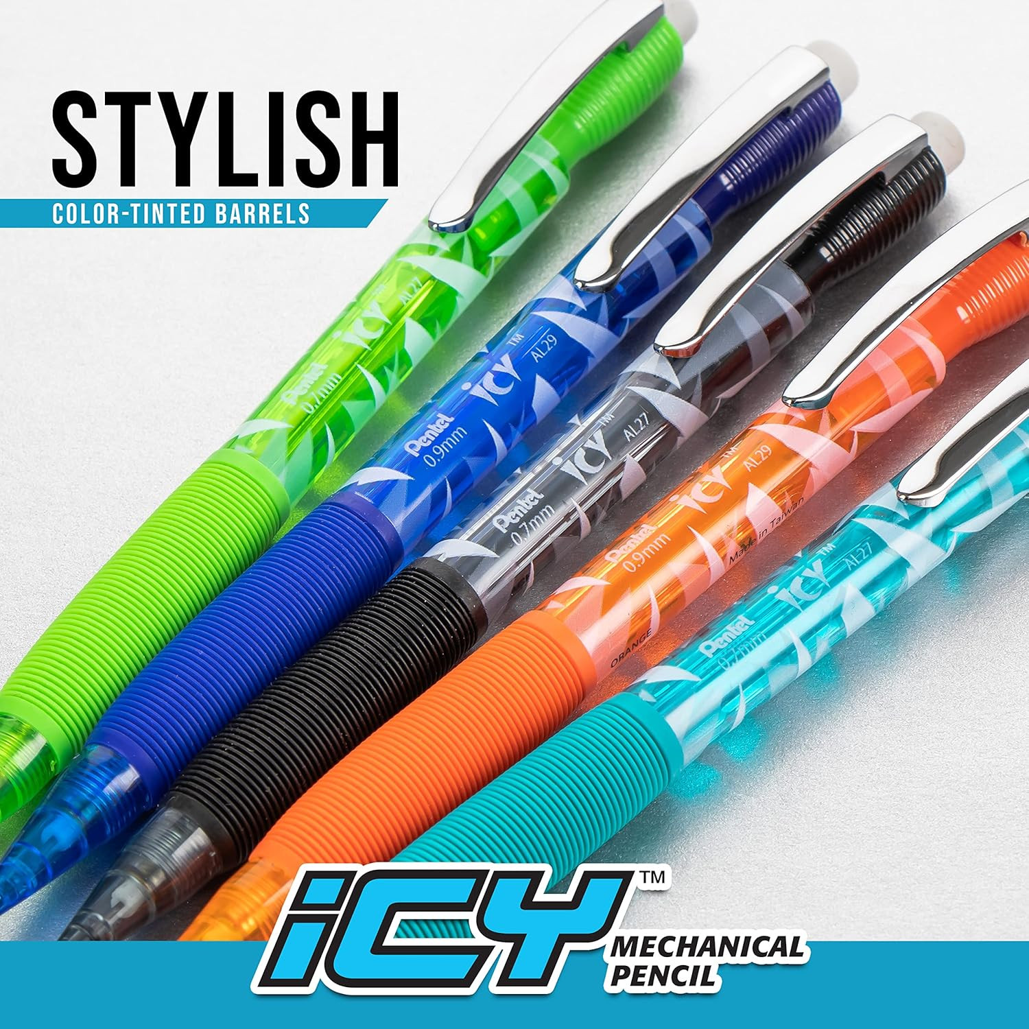 Icy Mechanical Pencil, (0.7Mm), Tinted Black Barrel, Box of 12 (AL27TA)