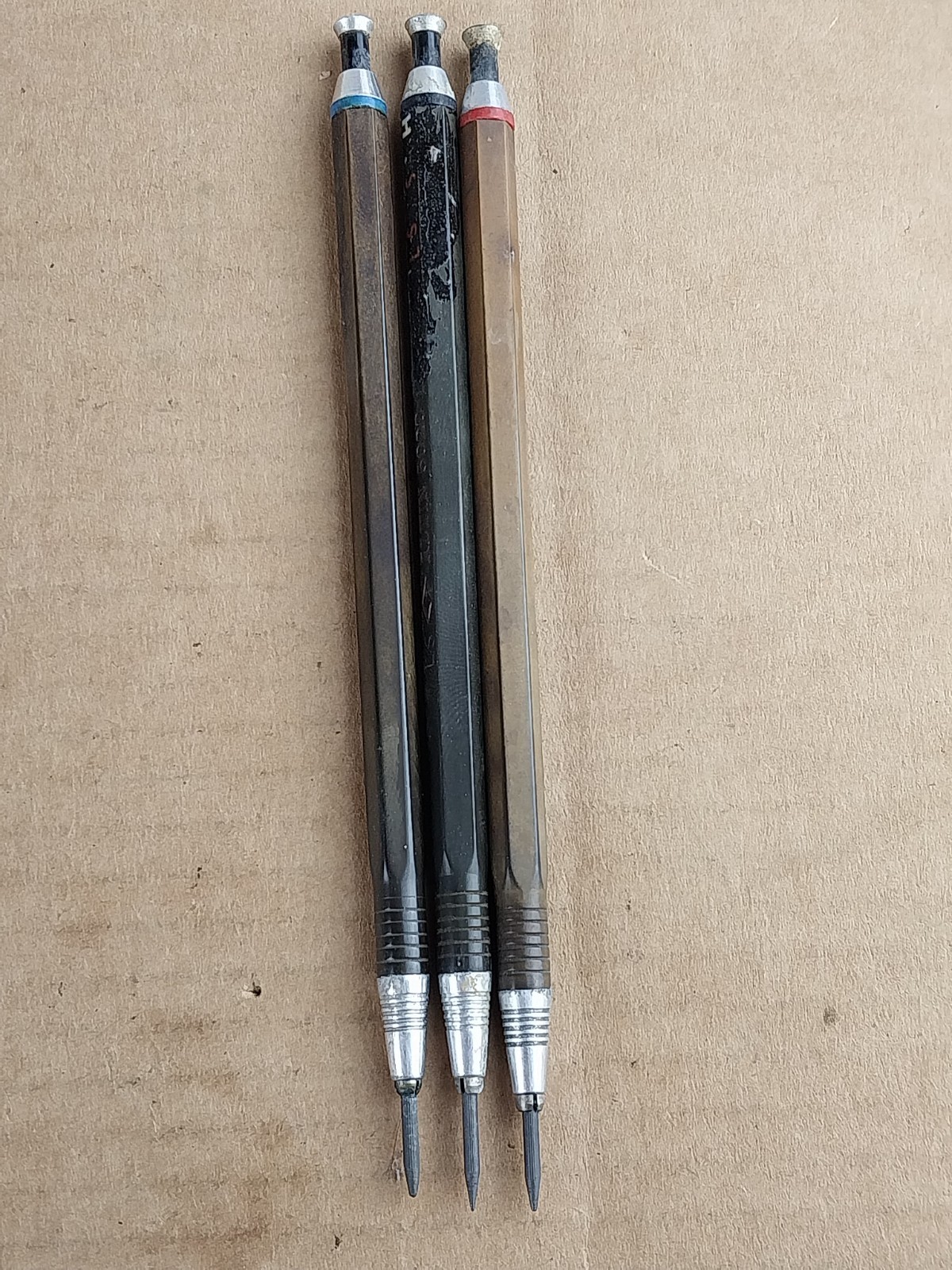 3 Rare Vintage Alvin 5020 Mechanical Drafting Tool Leadholder Pencils