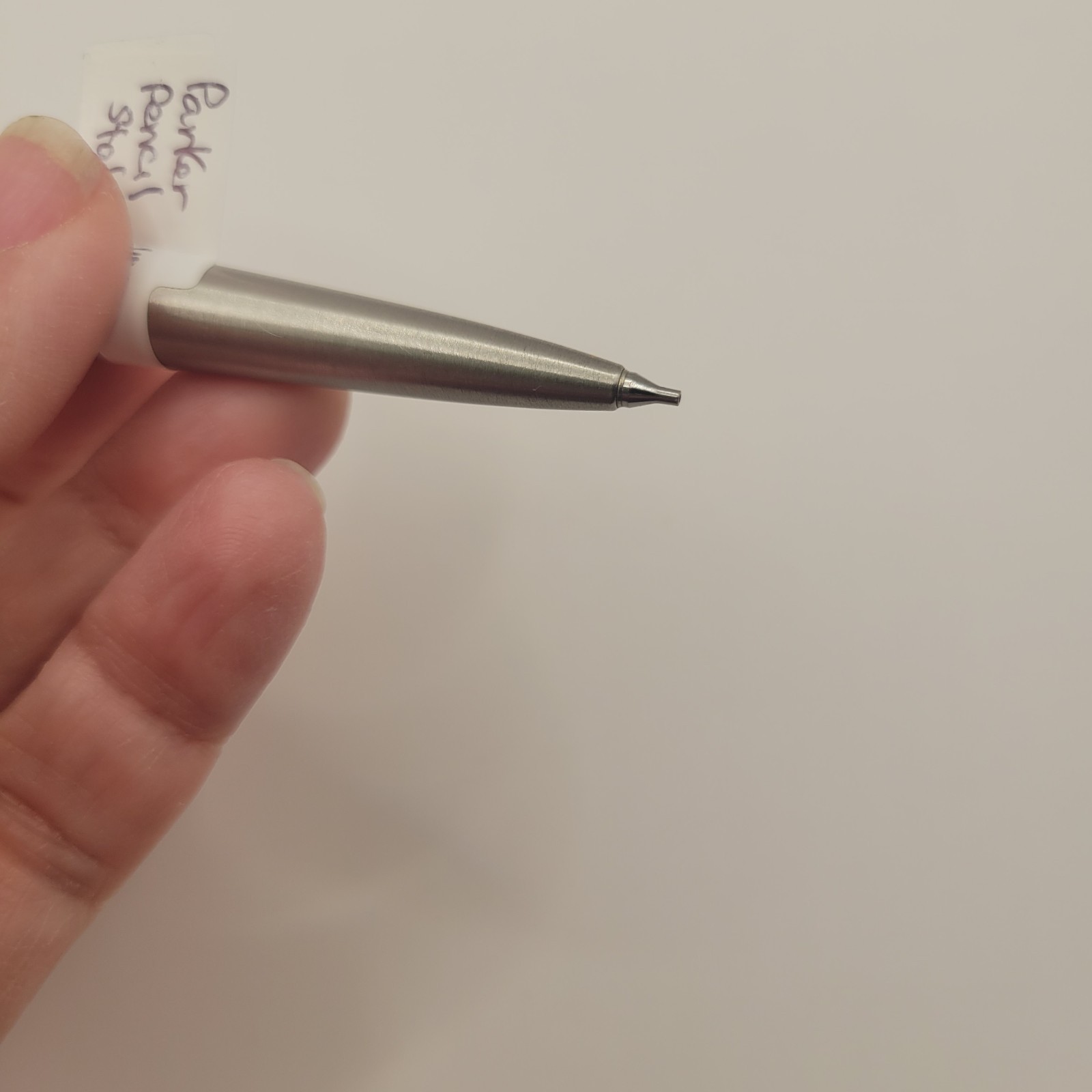 Vtg Parker Pencil Jotter Stainless Steel 0.5mm Pencil USA Eraser