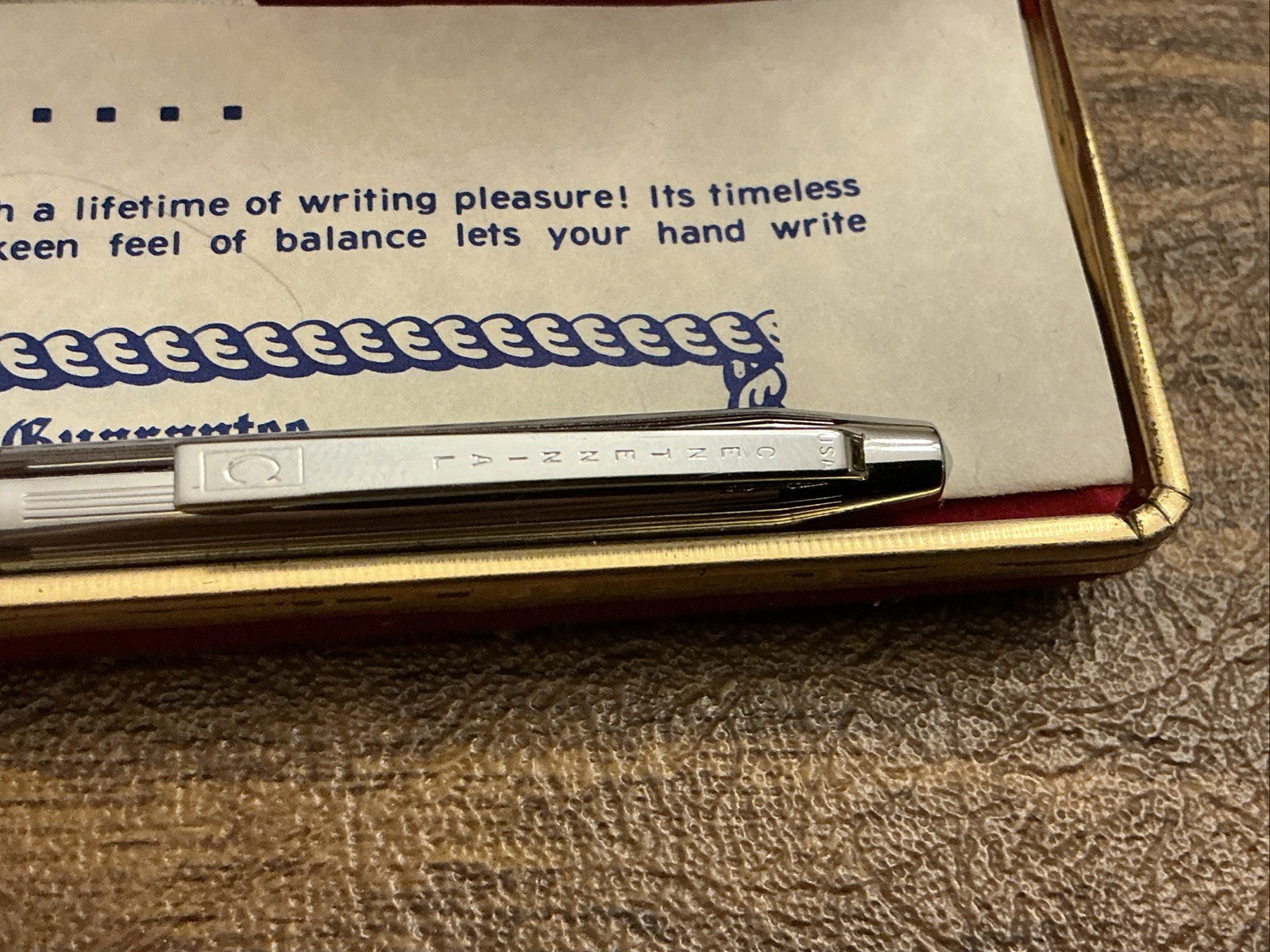 Vintage Centennial Mechanical Pencil – Chrome with Gold – Retractable Tip