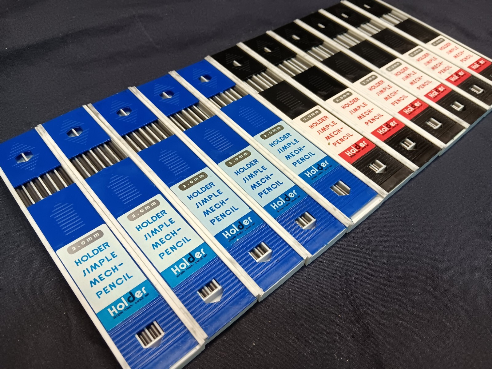 Vintage HOLDER Drafting Pencil Lead 2.0 mm Refill Lot- 11 Boxes Of 12 Leads- 132