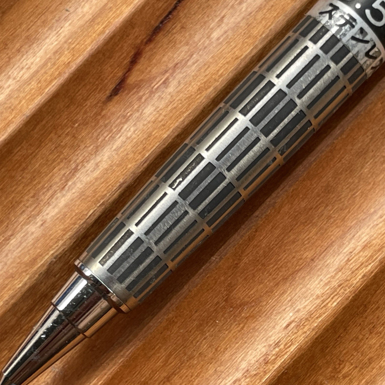 Newman Mechanical Pencil Etched Stainless Steel Barrel 0.5 mm #2 Made in Japan
