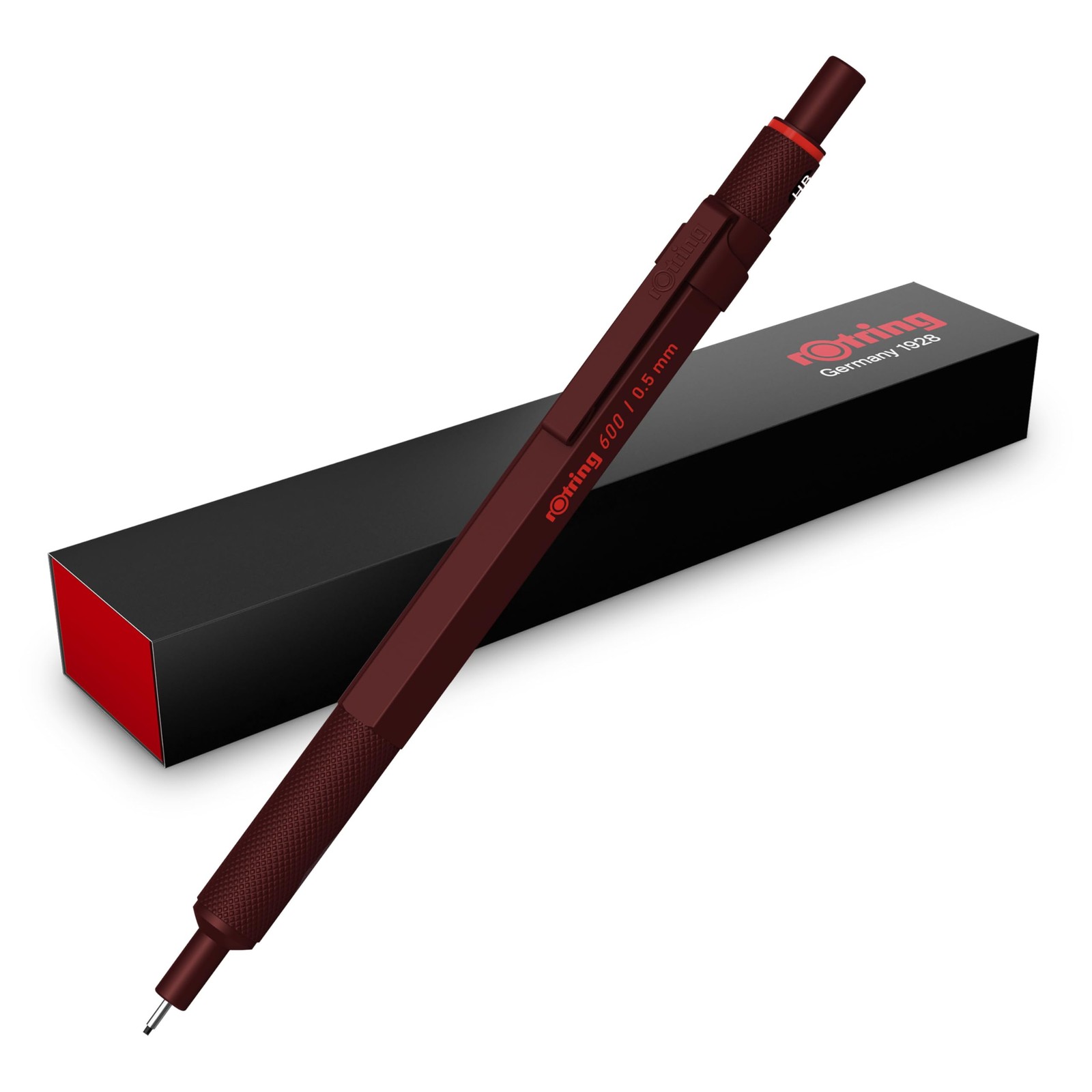 600 Full Metal Body 0.7mm Mechanical Pencil Black Precise Ruler Drawing 1 PC