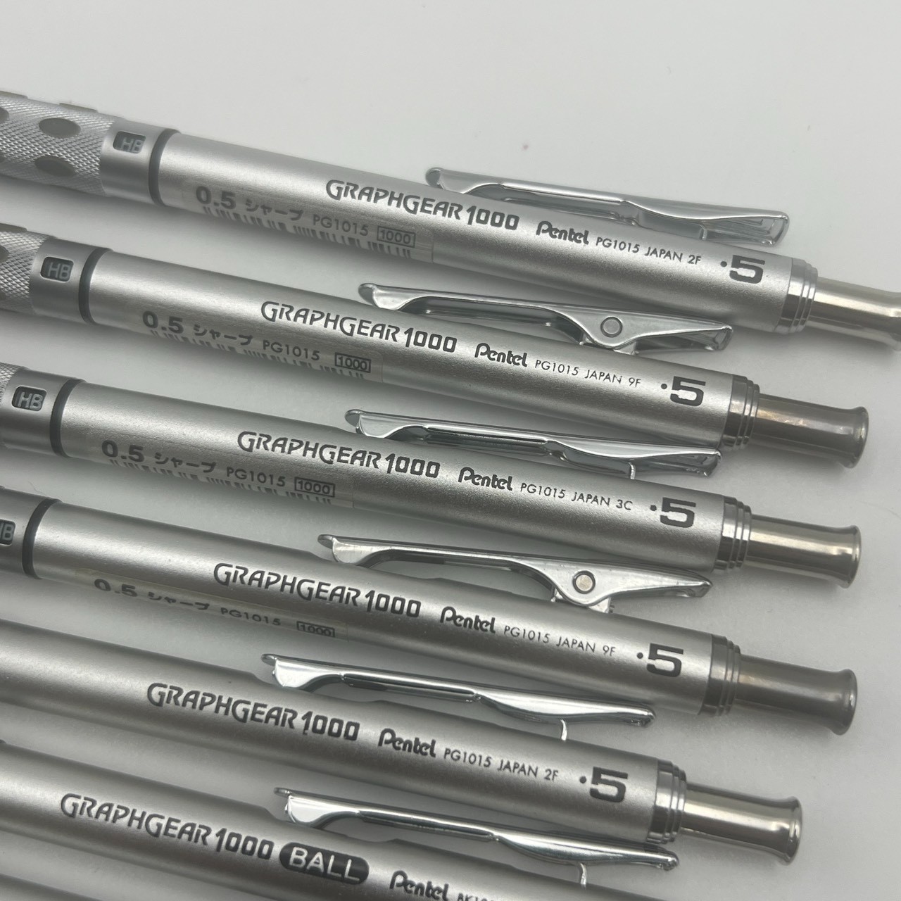 Pentel Graphgear 1000 Mechanical Pencil 0.5 PG1015 & Ballpoint Pen BK1015 9 Set