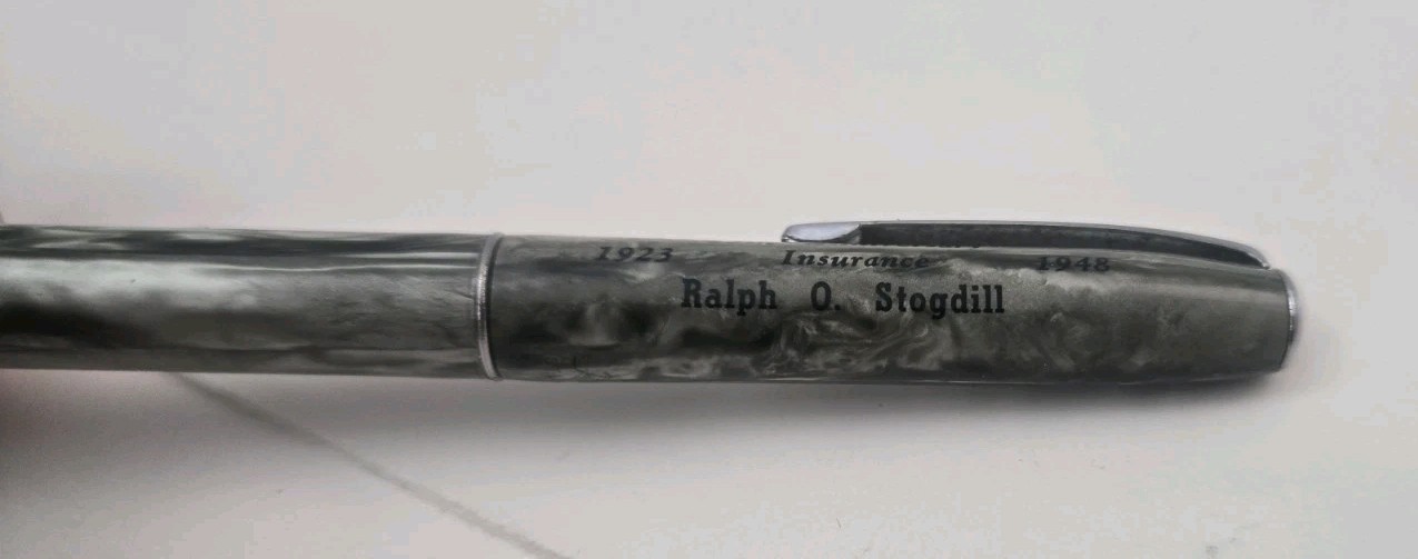 Vintage 1940’s Ritepoint Mechanical Pencil *RARE* Gray Marble Design