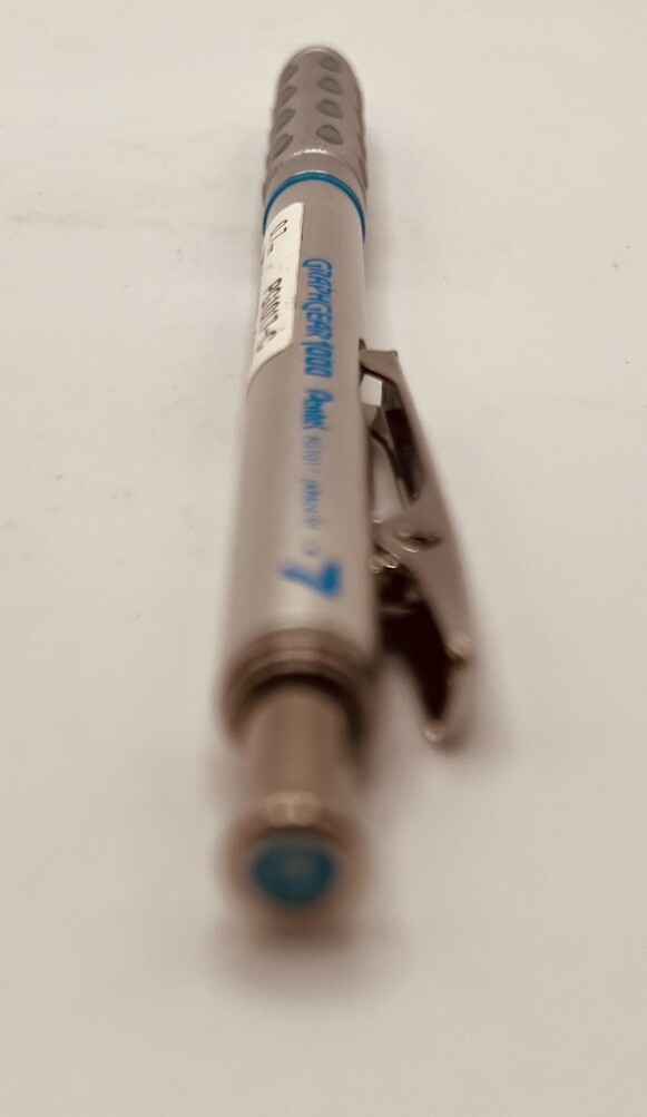 Pentel Graph Gear 1000 Pen 0.7mm (PG1017-C) Silver/Blue Textured Mechanical