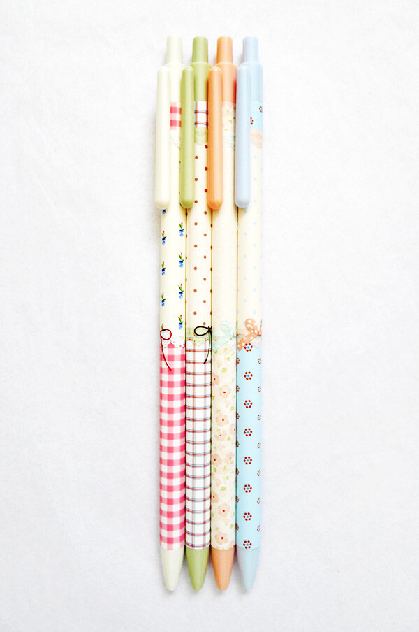 NEW LOT 4 pc SET Floral Polka Dots Mechanical 0.5 mm .5 mm Lead Pencil/Pencils