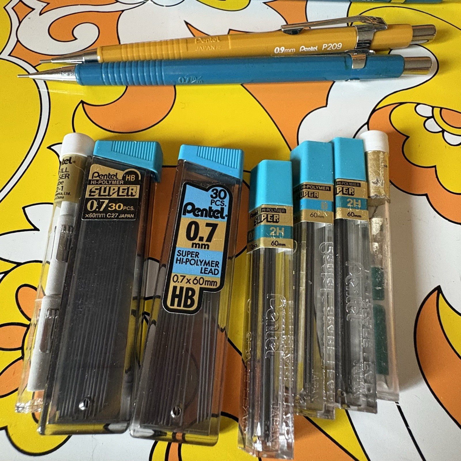 Lot Of Pentel Sharp Mechanical Drafting Pencils P207 and P209