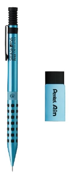 Pentel Smash Mechanical Pencil + Eraser 0.5mm Diamond Metallic Colors Blue Diamo