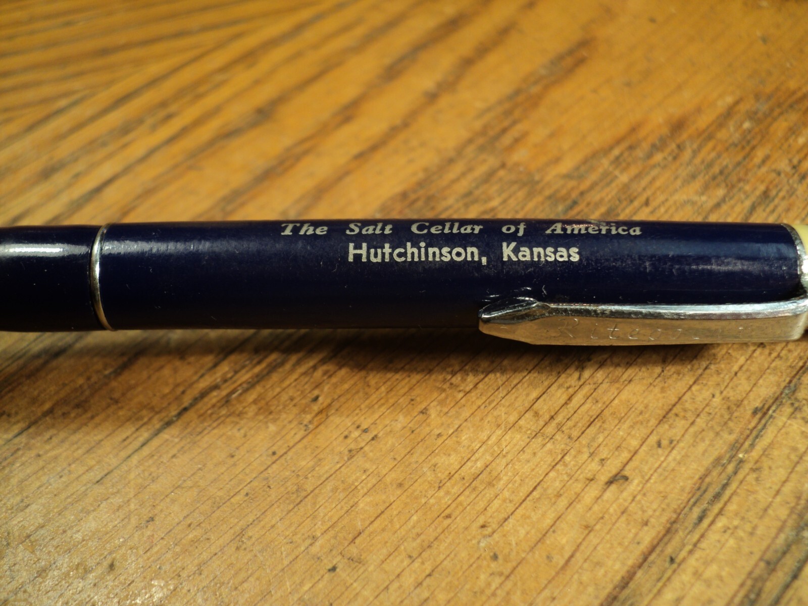 Vintage Ritepoint Mechanical Pencil Barton Salt Company 5-5/16″ Long Can Top